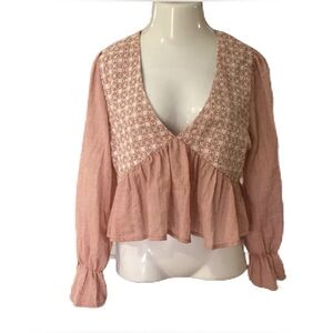 Saints & Hearts mauve top. L